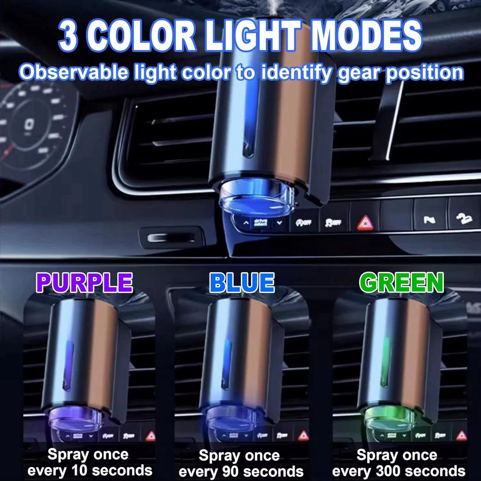 USB Car Essential Oil Diffuser β Rechargeable Air Freshener, 3 Modes - Image 8